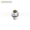 M12 D code Male Circular Connector-Panel Mount,Solder Connection,M12x1.0, Rear Fastened