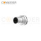M12 D code Male Circular Connector-Panel Mount,Solder Connectio,M16x1.5, Front Fastened