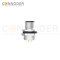 M12 D code Male Circular Connector-Panel Mount,Solder Connection,M16x1.5, Rear Fastened