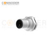 Wholesale M12 L Code Sensor connector,4+FE,Male,Aviation Panel Back Mount Flange Socket Sensor Connector