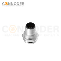Wholesale M12 L Coded 4+PE Circular Connector | Male,Aviation Panel Back Mount Flange Socket Sensor Connector