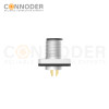 M12 D Coded Male Circular Connector-Panel Mount,Solder Square Flange,14x14