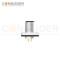 M12 D Coded Male Circular Connector-Panel Mount,Solder Square Flange,14x14