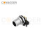 M12 D Coded Male Angle Circular Connector-Panel Mount, PCB Dip-solder Connection,M12x1.0,