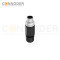 M12 D Coded Male Circular Connector-Field Wireable,Straight Plastic Assembled,Solder Connection
