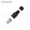 M12 D Coded Male Circular Connector-Field Wireable,Straight Plastic Assembled,Solder Connection