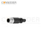 M12 D Coded Male Cable Connector-Straight Overmolded Cable,UL, PUR, black,Solder Connection
