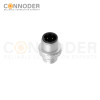 M12 D Coded Male Cable Connector-Metal Shell Unshielded Overmolded  Connector,Solder Connection,Custom