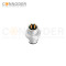 M12 D Coded Male Cable Connector-Metal Shell Unshielded Overmolded  Connector,Solder Connection,Custom
