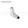 M12 D Coded Male Right Angle Circular Connector-Metal Assembled,Field Wireable,Solder Connection,Shielded