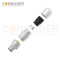 M12 D Coded Male Straight Circular Connector-Metal Assembled,Field Wireable,Solder Connection,Shielded