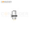M12 D Coded Female Circular Connector-Panel Mount,Solder Connection,M12x1.0, Rear Fastened