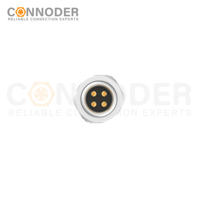 Wholesale M12 D Coded 4 Pin Circular Connector l Panel Mount,Solder Connection,M12x1.0, Rear Fastened