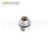 M12 D Coded Female Circular Connector-Panel Mount,Solder Connection,M12x1.0, Rear Fastened