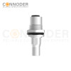 M12 D Coded Female Circular Connector-Panel Mount,Solder Connection,M16x1.5, Front Fastened,Shielded