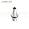M12 D Coded Female Circular Connector-Panel Mount,Solder Connection,M16x1.5, Front Fastened,Shielded