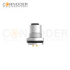 M12 D Coded Female Circular Connector-Panel Mount,Solder Connection,M16x1.5, Front Fastened