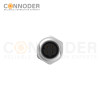 M12 D Coded Female Circular Connector-Panel Mount,Solder Connection,M16x1.5, Front Fastened