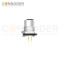 M12 D Coded Female Circular Connector-Panel Mount,PCB Dip-solder Connection,M16x1.5, Front Fastened