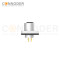 M12 D Coded Female Circular Connector-Panel Mount,Solder Square Flange,14x14