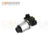 M12 D Coded Female Angle Circular Connector-Panel Mount, PCB Dip-solder Connection,M12x1.0,