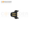 M12 D Coded Female Angle Circular Connector-Panel Mount, PCB Dip-solder Connection,M12x1.0,