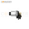 M12 D Coded Female Angle Circular Connector-Panel Mount, PCB Dip-solder Connection,M12x1.0,