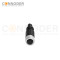 M12 D Coded Female Cable Connector-Straight Overmolded Cable,UL, PUR, black,Solder Connection,Custom