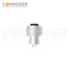 M12 D Coded male Cable Connector-Metal Shell Unshielded Overmolded  Connector,Solder Connection,Custom