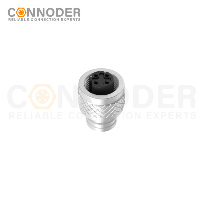 Wholesale M12 D Coded 4 Pin Circular Connector l Metal Shell Unshielded Overmolded  Connector,Solder Connection,Custom