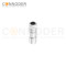 M12 D Coded Female Straight Circular Connector-Metal Assembled,Field Wireable,Solder Connection,Shielded