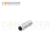 M12 D Coded Female Straight Circular Connector-Metal Assembled,Field Wireable,Solder Connection,Shielded