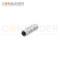 M12 D Coded Female Straight Circular Connector-Metal Assembled,Field Wireable,Solder Connection,Shielded