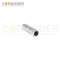 M12 D Coded Female Straight Circular Connector-Metal Assembled,Field Wireable,Solder Connection,Shielded
