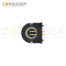 M12 D Coded Female Curved Circular Connector-Rear Mount Sockets, PCB Dip-solder Connection,M15x1