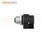 M12 D Coded Female Curved Circular Connector-Rear Mount Sockets, PCB Dip-solder Connection,M15x1
