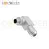 M12 D Coded Male Angle Circular Connector-Metal Assembled,Field Wireable,Screw Connection,Shielded,PG9