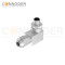 M12 D Coded Male Angle Circular Connector-Metal Assembled,Field Wireable,Screw Connection,Shielded,PG9