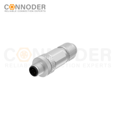 Wholesale M12 D Coded 4 Pin Circular Connector l Male Straight Circular Connector-Metal Assembled,Field Wireable,Screw Connection,Shielded,PG9