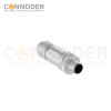 M12 D Coded Male Straight Circular Connector-Metal Assembled,Field Wireable,Screw Connection,Shielded,PG9