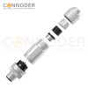 M12 D Coded Male Straight Circular Connector-Metal Assembled,Field Wireable,Screw Connection,Shielded,PG9