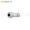 M12 D Coded Female Straight Circular Connector-Metal Assembled,Field Wireable,Screw Connection,Shielded,PG9