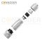M12 D Coded Female Straight Circular Connector-Metal Assembled,Field Wireable,Screw Connection,Shielded,PG9