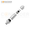 M12 D Coded Male Straight Circular Connector-Metal Assembled,Field Wireable,Screw Connection,Shielded,PG7
