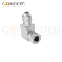 Wholesale M12 D Coded 4 Pin Circular Connector l Female Angle Circular Connector-Metal Assembled,Field Wireable,Screw Connection,Shielded,PG7