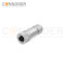 M12 D Coded Female Straight Circular Connector-Metal Assembled,Field Wireable,Screw Connection,Shielded,PG7