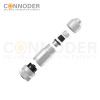 M12 D Coded Female Straight Circular Connector-Metal Assembled,Field Wireable,Screw Connection,Shielded,PG7