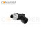 Wholesale M12 D Coded 4 Pin Circular Connector l Male Angle Circular Connector-Field Wireable,,Screw Connection,PG9