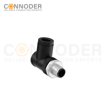 Wholesale M12 D Coded 4 Pin Circular Connector l Male Angle Circular Connector-Field Wireable,,Screw Connection,PG9