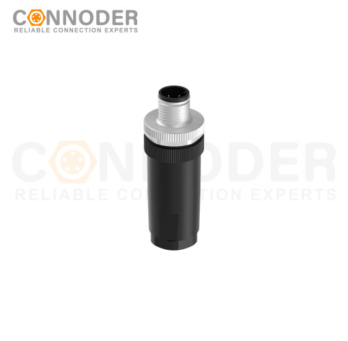 Wholesale M12 D Coded 4 Pin Circular Connector l Male Straight Circular Connector-Field Wireable,,Screw Connection,PG9